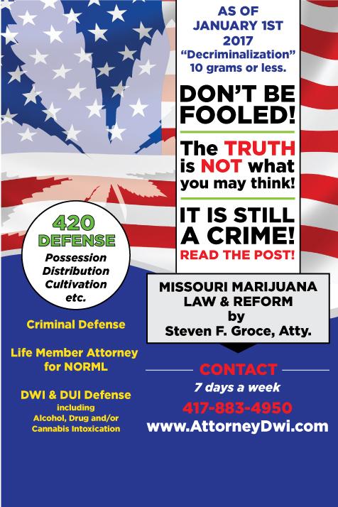Missouri Marijuana Law, Decriminalization 