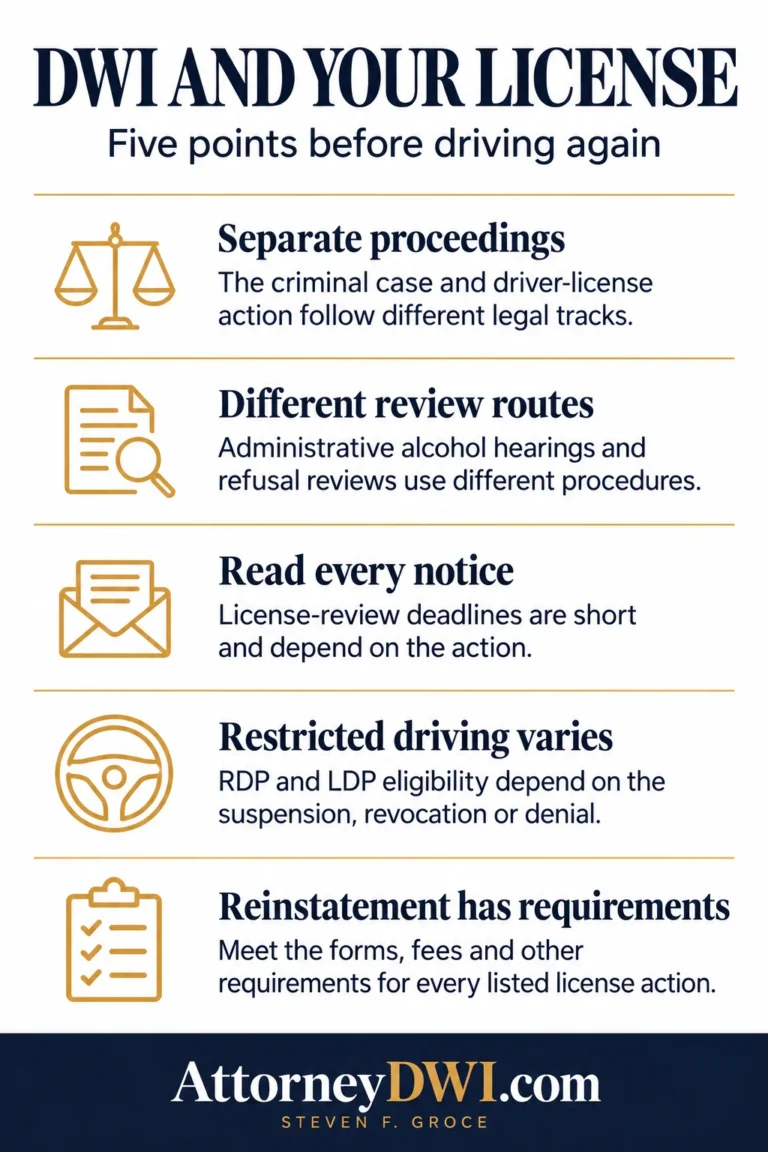 Springfield DWI License Suspension Attorney infographic