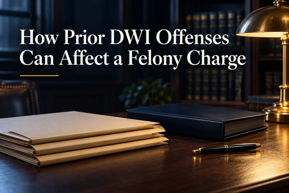 How Prior DWI Offenses Can Affect a Felony Charge.