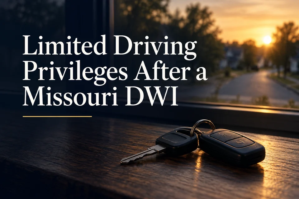 Limited Driving Privileges After a Missouri DWI.