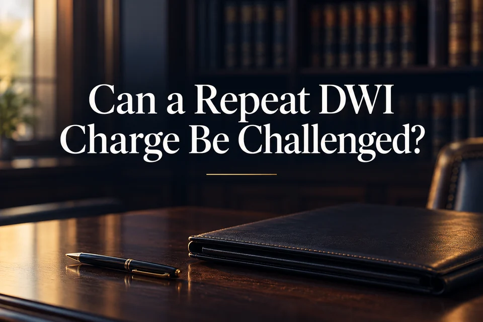 Can a Repeat DWI Charge Be Challenged.